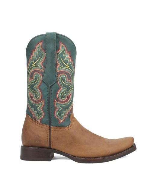 Dingo Blue True Grit Leather Boot for men