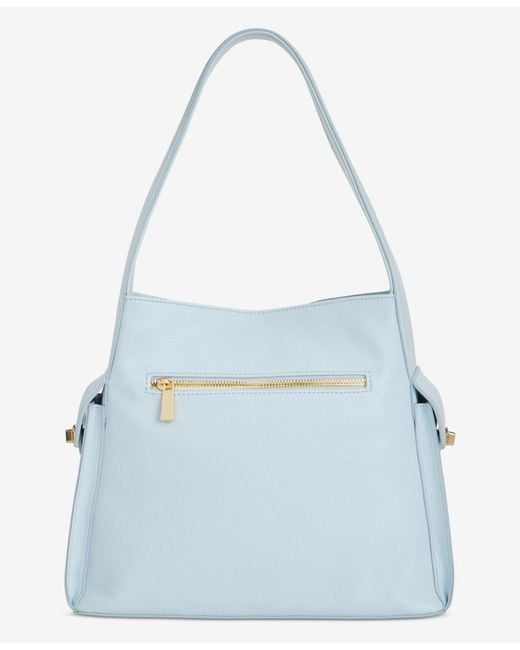 On 34th Blue Somynn Solid Large Handbag