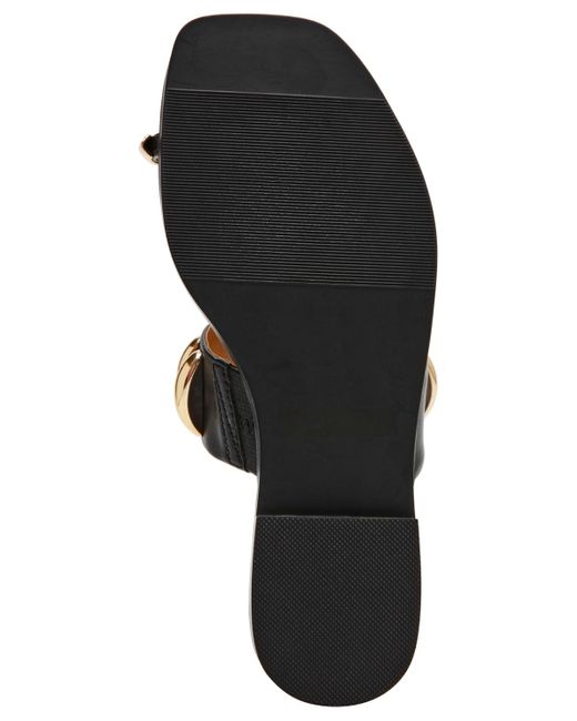 Dolce Vita Metallic Moon Embellished Thong Slide Flat Sandals