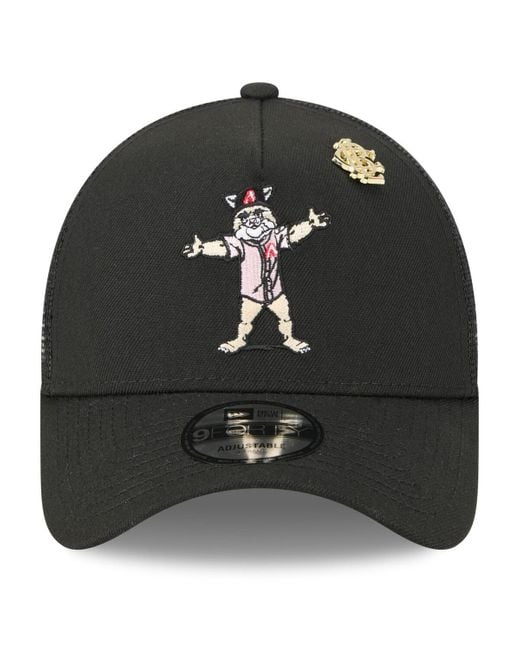 KTZ Black Arizona Diamondbacks 2025 Big League Chew A-frame 9forty Adjustable Trucker Hat
