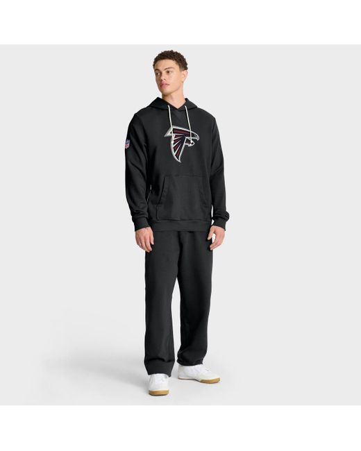 Nike Black Atlanta Falcons Sideline Standard Issue Initial Home Dri-fit Hoodie for men