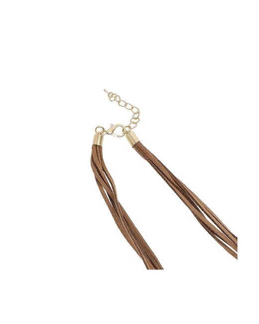 SOH Metallic Cascade Statement Necklace