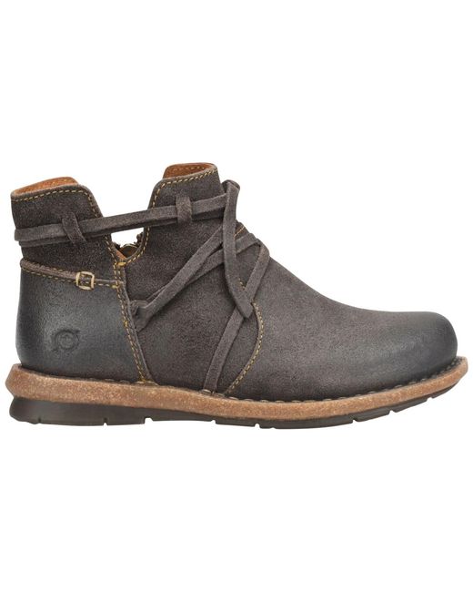 Born Gray Tarkiln Round Toe Booties