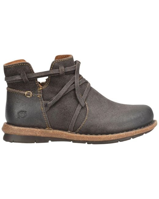 Born Gray Tarkiln Round Toe Booties