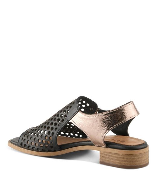 Spring Step Black Gosset Slingback Sandal