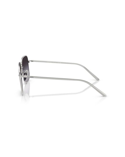 Prada Metallic Square Sunglasses