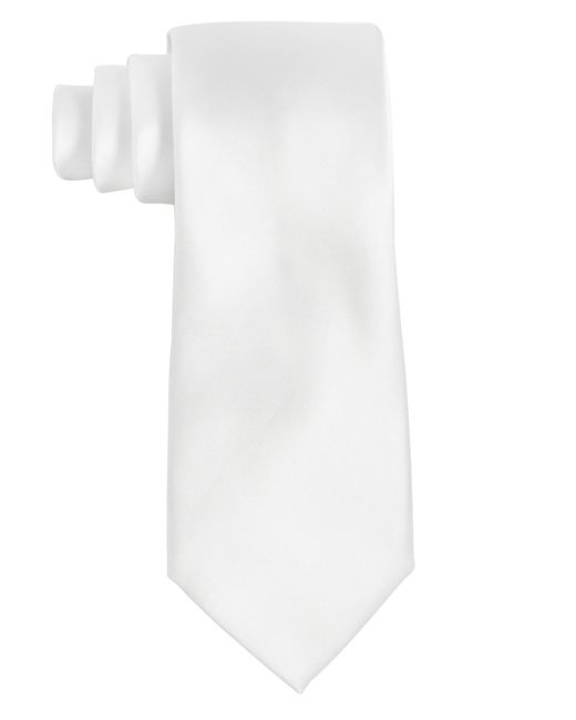 Tayion Collection White Royal Blue & Solid Tie for men