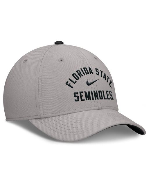 Nike Gray West Virginia Mountaineers Rise Prep Performance Flex Hat for men