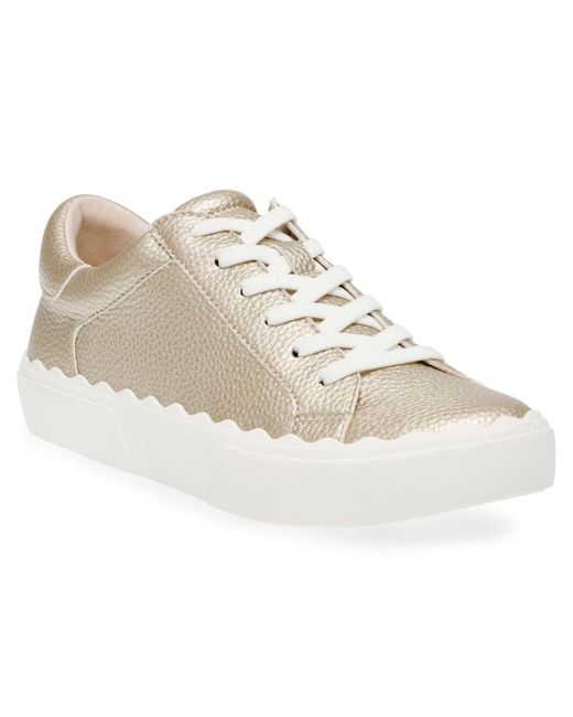 Anne Klein White Confident Lace Up Sneakers