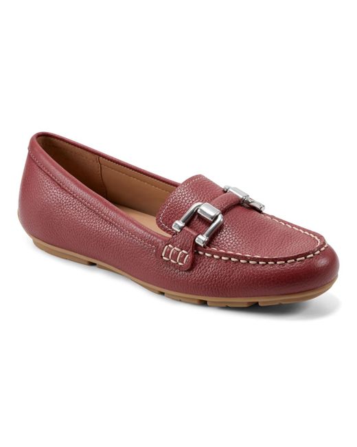 Easy Spirit Red Megan Slip-on Round Toe Casual Loafers