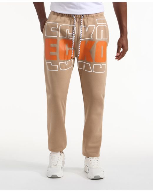Ecko' Unltd Orange Tracing Draft jogger for men