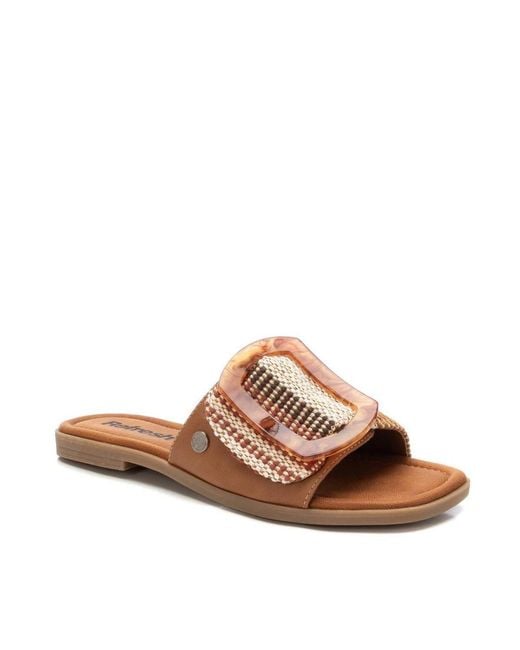 Xti Brown Flat Slip
