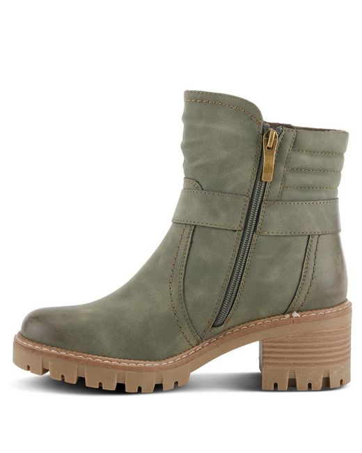 Spring Step Green Smokies Lug Sole Booties