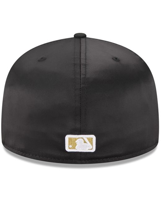 KTZ Black Philadelphia Phillies 2025 59fifty Day Gold Leaf 59fifty Fitted Hat for men