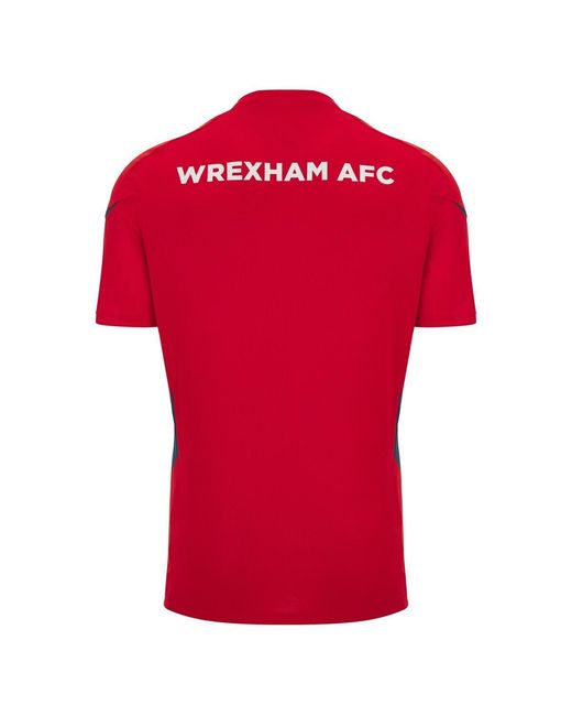 MACRON Red Wrexham Training Jersey for men