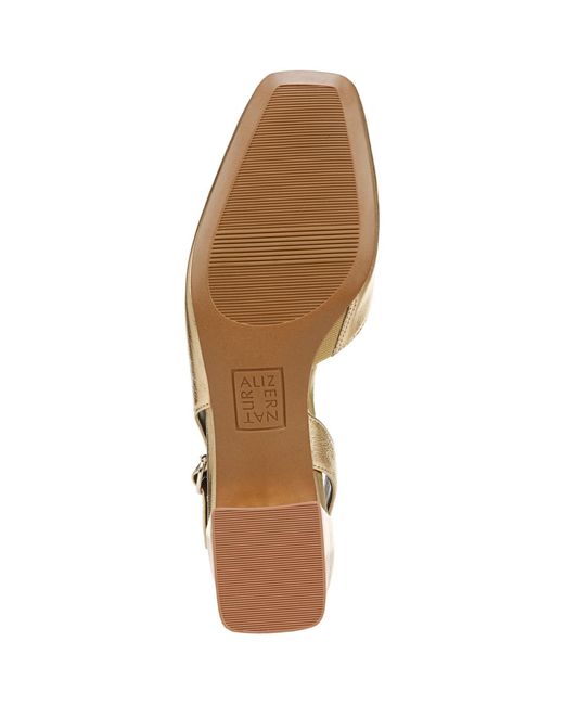 Naturalizer Metallic Jayla Mid-heel Square Toe Slingback Pumps