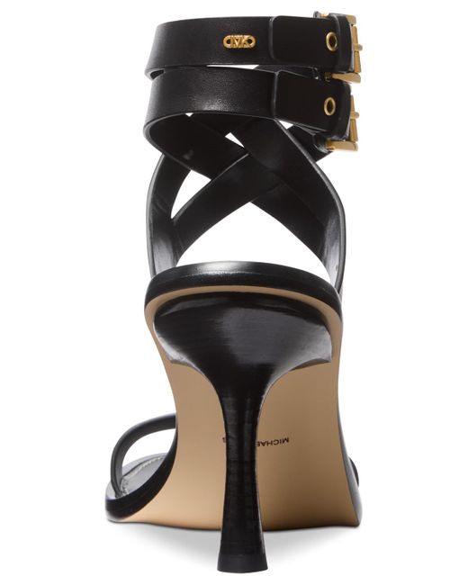 Michael Kors Black Michael Irene Stiletto Sandals