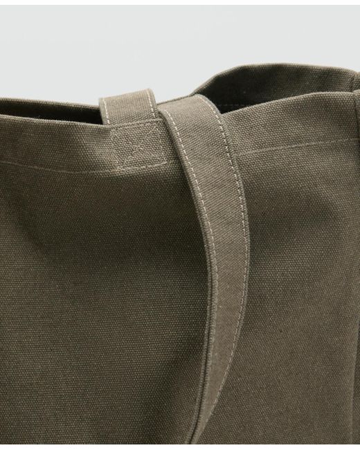 Mango Green Cotton Tote Bag for men