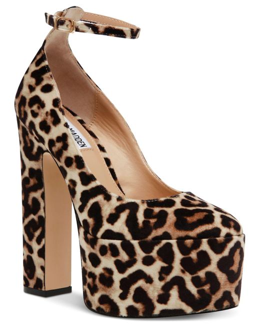 Steve Madden Skyrise Anklestrap Platform Pumps Lyst