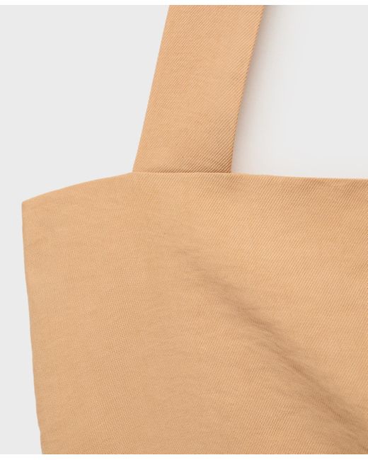 Mango Natural Gathered Detail Lyocell Top