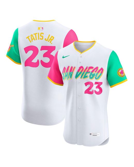 Nike White Fernando Tatis Jr. San Diego Padres City Connect Elite Jersey for men