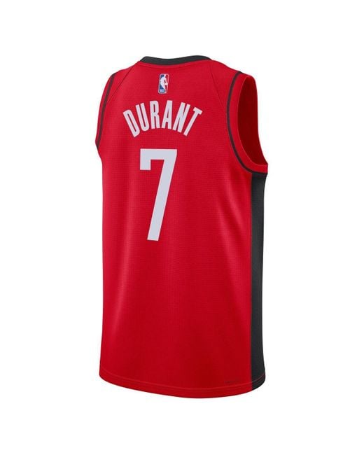 Nike Red And Kevin Durant Houston Rockets Swingman Player Jersey
