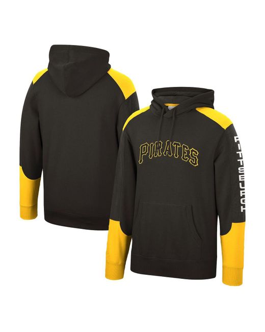 Mitchell & Ness Black Pittsburgh Pirates Fusion Fleece Pullover Hoodie ...