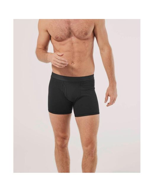 Pact Black Organic Cotton Everyday Boxer Brief 4-pack for men