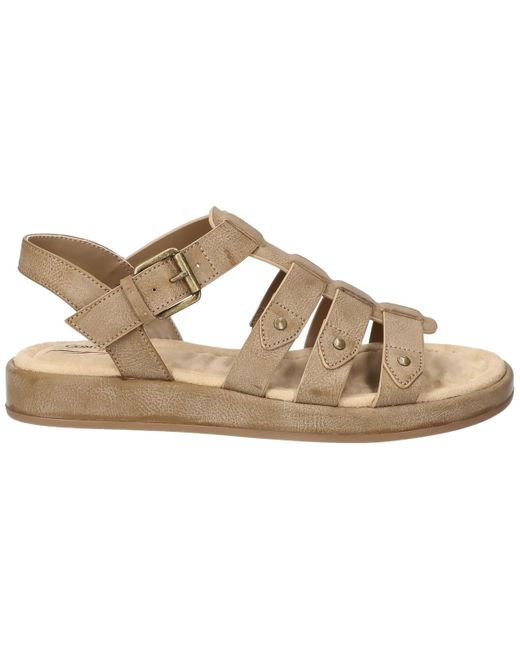 Easy Street Metallic Chirp Gladiator Buckle Sandals