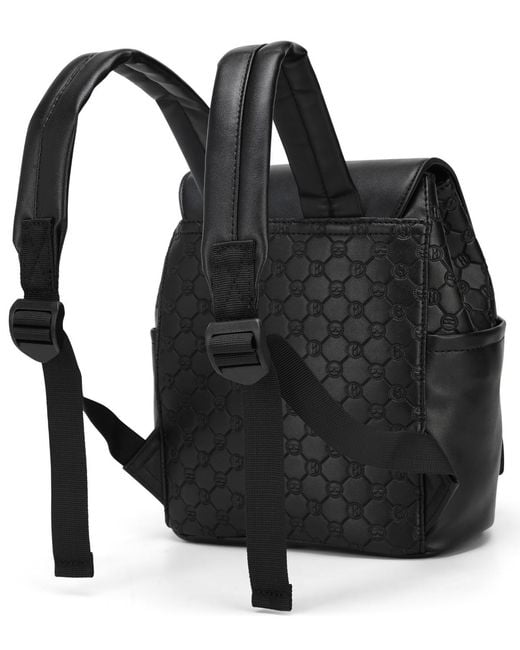 Elle Black Compass 11" Monogram Mini Backpack