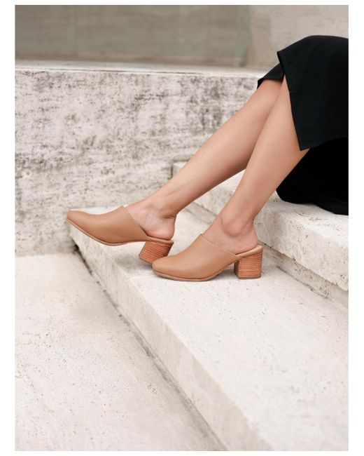 Nisolo Brown All-day Heeled Mule