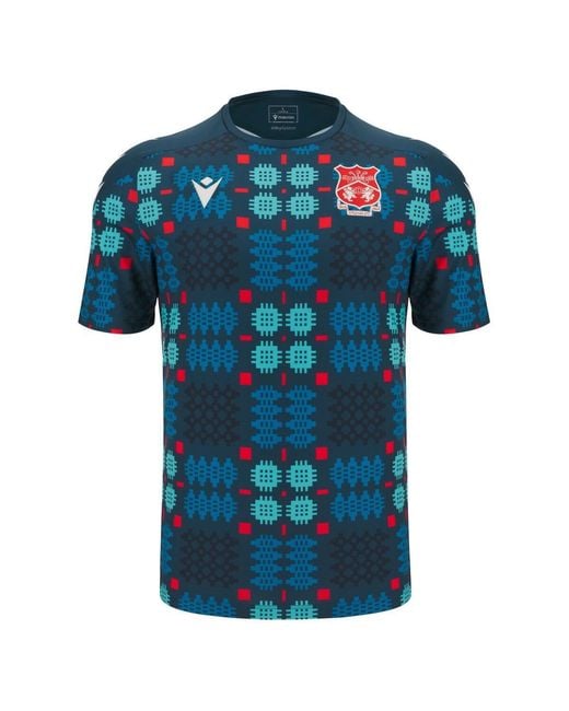 MACRON Blue Wrexham Warm-up Jersey for men