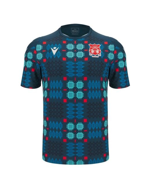 MACRON Blue Wrexham Warm-up Jersey for men