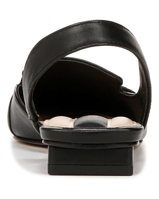 Franco Sarto Black Teagan Square Toe Slingback Flats
