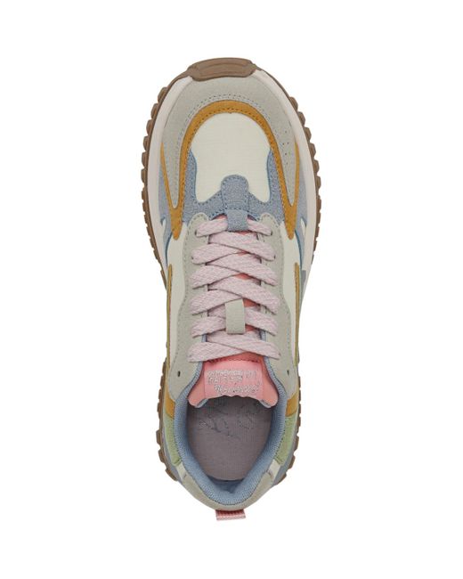 Blowfish White Leo Lace Up Platform Sneakers