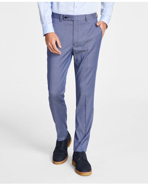 Ben Sherman Skinny-fit Stretch Suit Pants in Blue for Men | Lyst