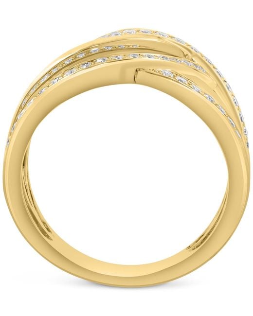 Effy Metallic Effy Diamond Crossover Openwork Statement Ring (1/3 Ct. T.w.