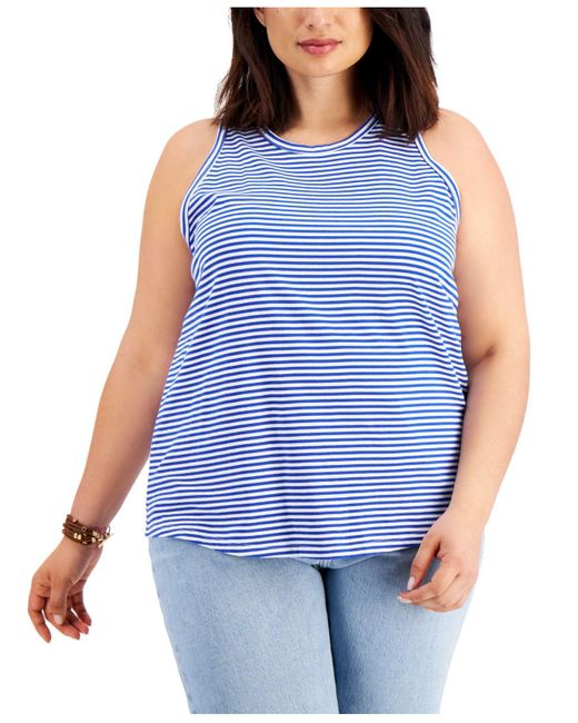 macys plus size tank tops