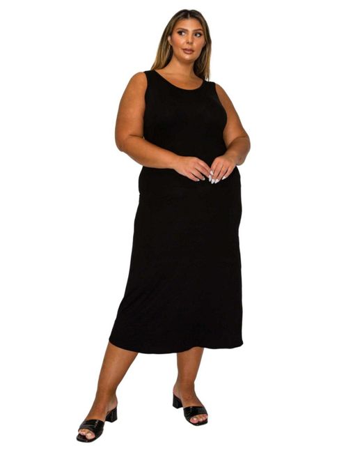 L I V D Black Plus Size Mellie Tank Dress