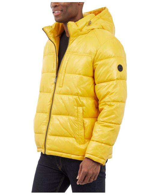 Michael Kors Yellow Puffer Jacket for men