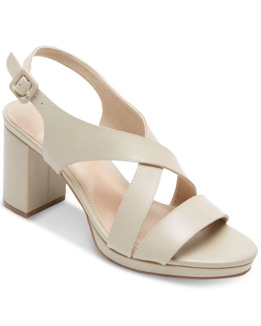 Rockport Leather Tabitha Slingback Dress Sandals Lyst