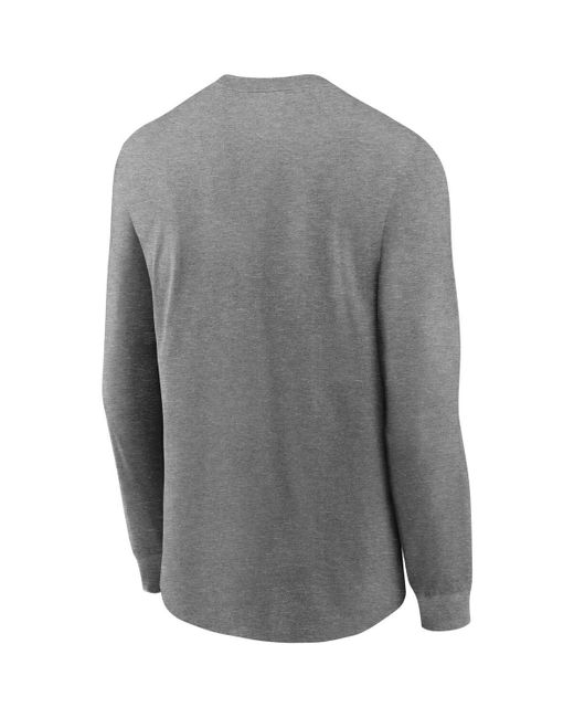 Nike Heathered Gray Minnesota Vikings Hyper Local Long Sleeve T-shirt for men