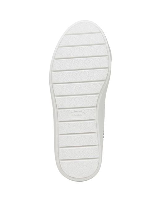 Dr. Scholls Blue Time Off Knit Lace Up Platform Sneakers
