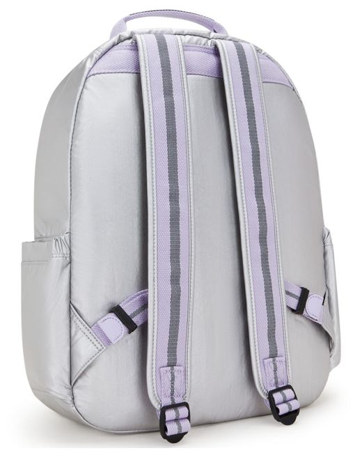 Kipling Gray Seoul Go Large Backpack