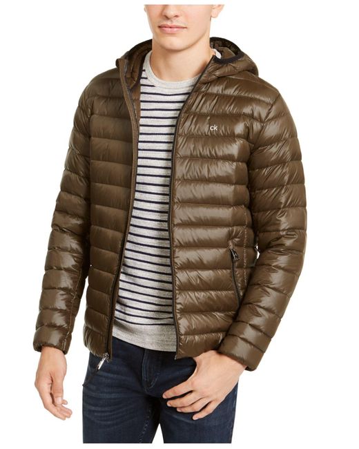 Calvin Klein Packable Down Hooded Puffer Jacket, Created For Macy's in ...
