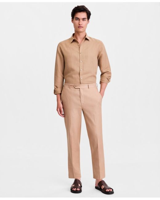 Alfani Natural Tech Linen-blend Pants for men