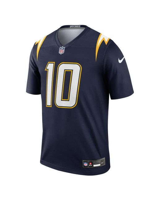 Nike Blue Justin Herbert Los Angeles Chargers Alternate Super Chargers Legend Player Performance Top for men