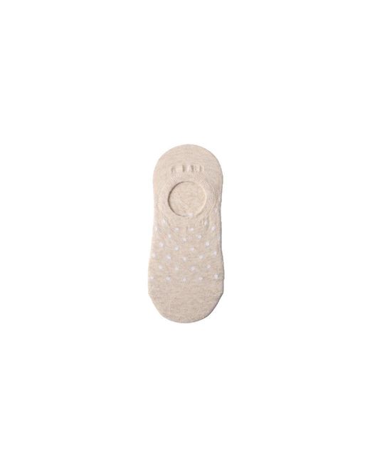 Lands' End Natural 3-pack Cotton Patterned Sneaker Liners