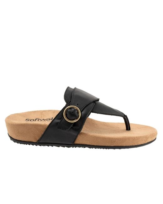 Softwalk® Black Belize 2.0 Sandal