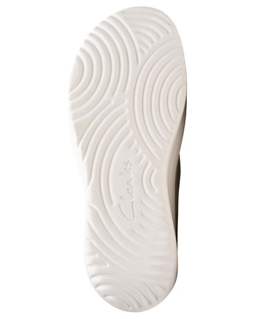 Clarks White Cloudsteppers Solevana Jane Round Toe Flats
